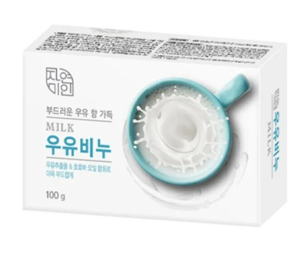 [MUKUNGHWA КОРЕЯ] Смягчающее туалетное мыло с молоком и маслом жожоба "Pure Milk Soap" 100 г