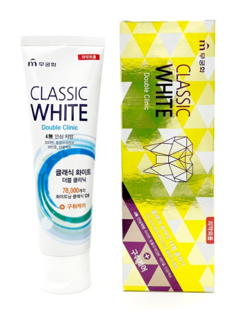 [MUKUNGHWA КОРЕЯ] Зубная паста ОТБЕЛИВАЮЩАЯ/ АРОМАТ МЯТЫ И МЕНТОЛА Classic White, 110 гр