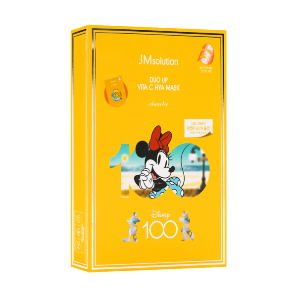 [JMSOLUTION] НАБОР Увлажняющая тканевая маска в новом дизайне С ВИТАМИНАМИ JMsolution Duo Up Vita C Hya Mask 10 шт*30 мл