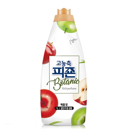 [PIGEON КОРЕЯ] Кондиционер "Rich Perfume BOTANIC" для белья (парфюмированный супер-концентрат, аромат «Яблочный фреш»), 1л