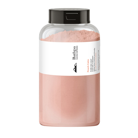 [Bathpa] Соль для ванны ПЕНЯЩАЯСЯ/ПЕРСИК Bathpa Australian Salt Bubble - Peach Calm, 500 гр