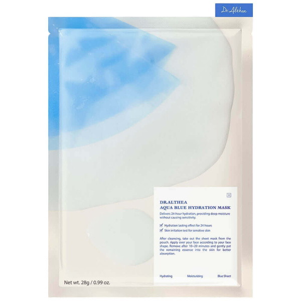 [DR. ALTHEA] Тканевая маска для лица Dr.Althea Aqua Blue Hydration Mask, 4 шт