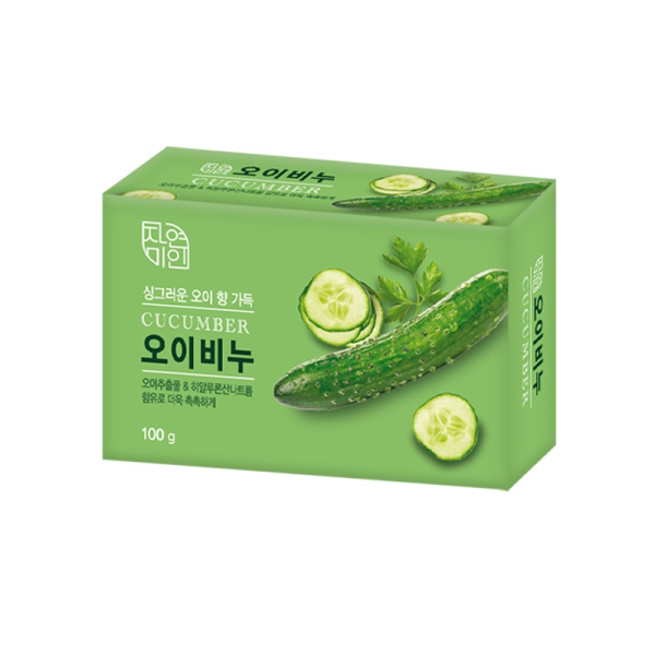[MUKUNGHWA КОРЕЯ] Увлажняющее туалетное мыло с экстрактом огурца "Moisture Cucumber Soap" 100 г