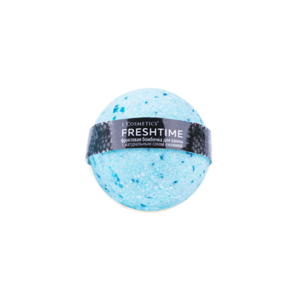 [L'Cosmetics] Бурлящий шарик для ванны с соком ежевики Fresh Time, 170 г