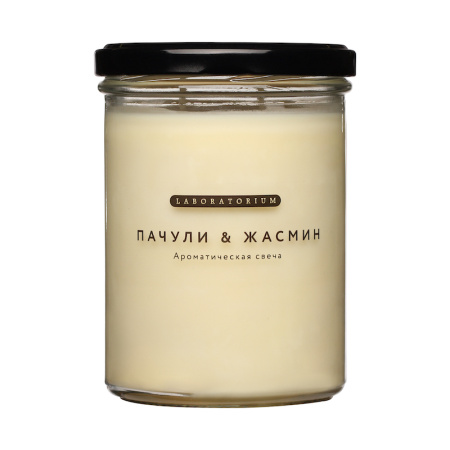 [Laboratorium] Ароматическая свеча "Пачули и жасмин", 380 мл
