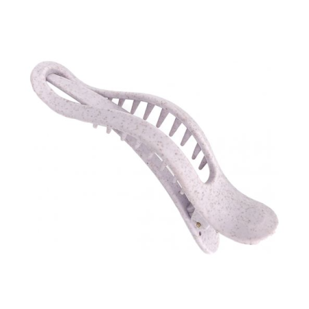 [SOLOMEYA] Крабик для волос из натуральной пшеницы ЛИЛОВЫЙ в форме банана Solomeya Straw Banana Hair Clip Lilac, 1 шт