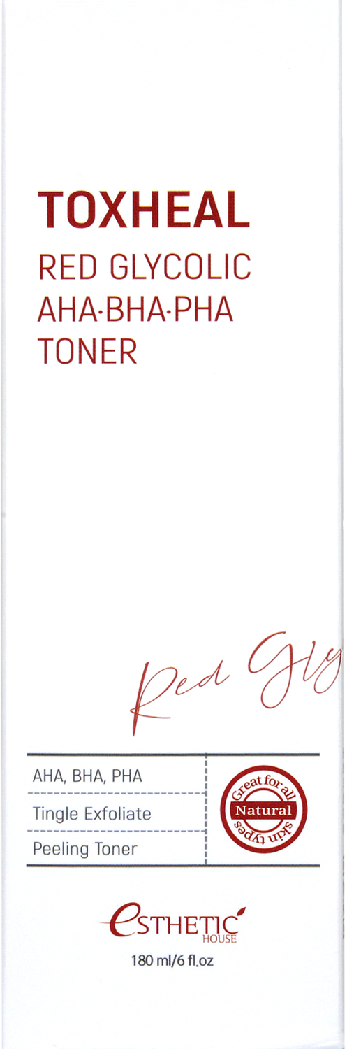 [ESTHETIC HOUSE] Тонер для лица TOXHEAL RED GLYCOLIC AHA, BHA, PHA TONER, 180 мл