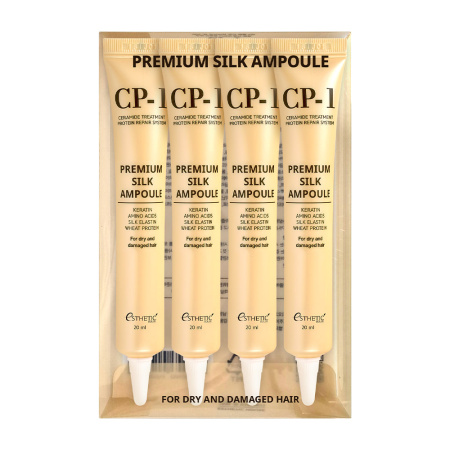 [ESTHETIC HOUSE] НАБОР Сыворотка для волос ПРОТЕИНЫ ШЕЛКА CP-1 Premium Silk Ampoule, 20мл*4шт
