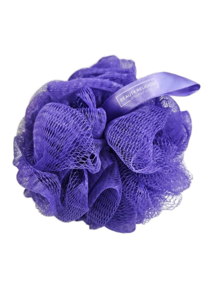 [BEAUTY RELIGION] Мочалка-облако для тела ФИОЛЕТОВАЯ Washcloud purple, 1 шт